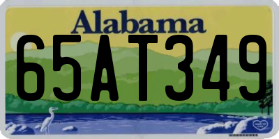 AL license plate 65AT349