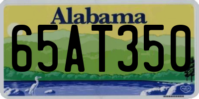 AL license plate 65AT350