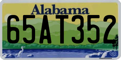AL license plate 65AT352
