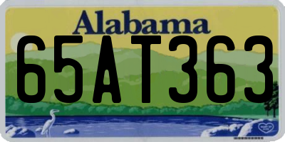 AL license plate 65AT363