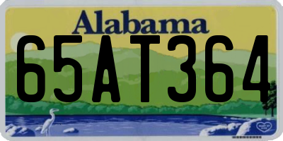 AL license plate 65AT364