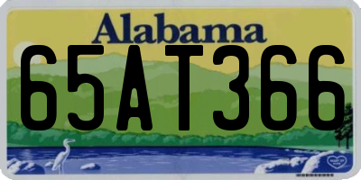 AL license plate 65AT366