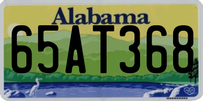 AL license plate 65AT368