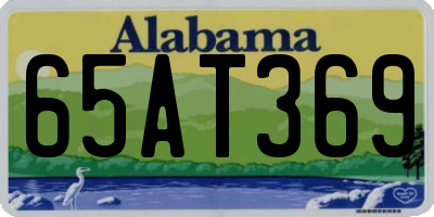 AL license plate 65AT369