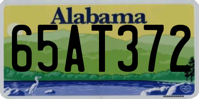 AL license plate 65AT372