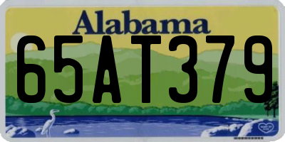 AL license plate 65AT379