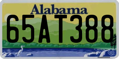 AL license plate 65AT388