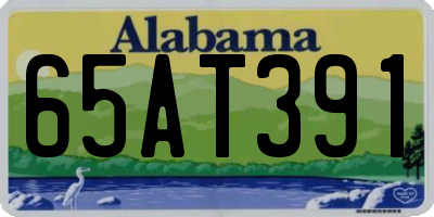 AL license plate 65AT391