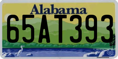 AL license plate 65AT393