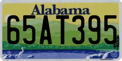 AL license plate 65AT395