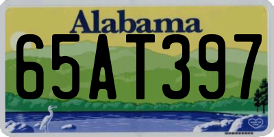AL license plate 65AT397