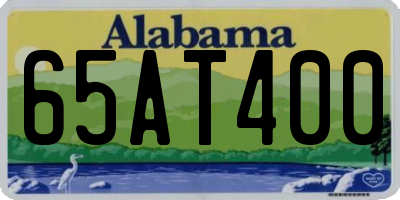 AL license plate 65AT400