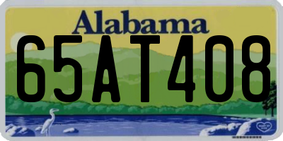 AL license plate 65AT408