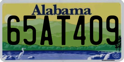 AL license plate 65AT409