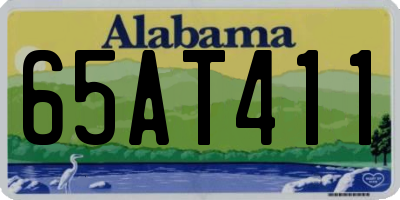 AL license plate 65AT411