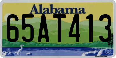 AL license plate 65AT413