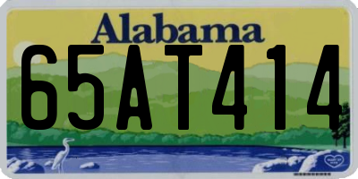 AL license plate 65AT414