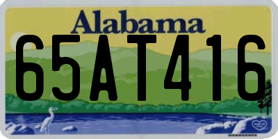 AL license plate 65AT416