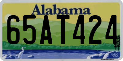 AL license plate 65AT424
