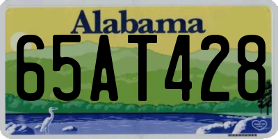 AL license plate 65AT428