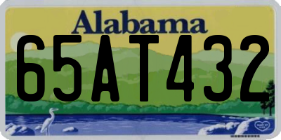 AL license plate 65AT432