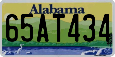 AL license plate 65AT434