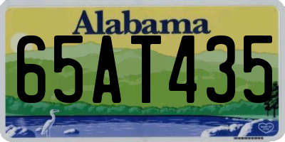 AL license plate 65AT435