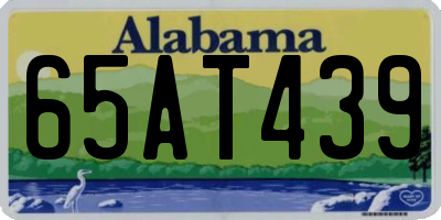AL license plate 65AT439