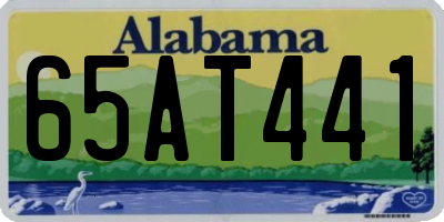 AL license plate 65AT441