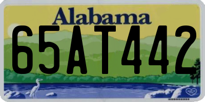 AL license plate 65AT442