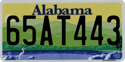 AL license plate 65AT443