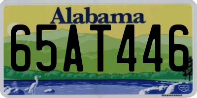 AL license plate 65AT446