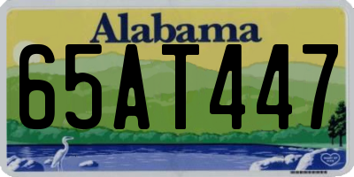 AL license plate 65AT447