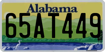 AL license plate 65AT449