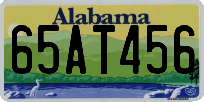 AL license plate 65AT456