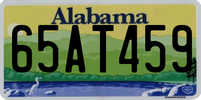 AL license plate 65AT459