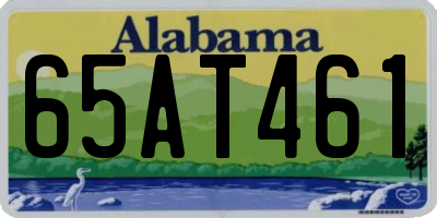 AL license plate 65AT461