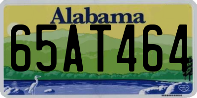 AL license plate 65AT464