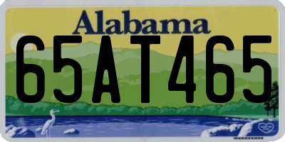 AL license plate 65AT465