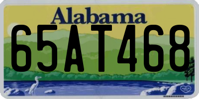 AL license plate 65AT468
