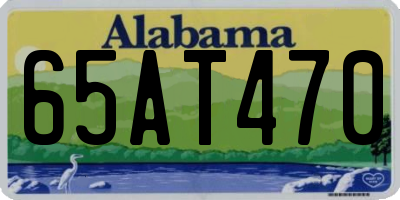 AL license plate 65AT470