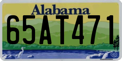 AL license plate 65AT471