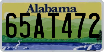 AL license plate 65AT472