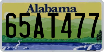 AL license plate 65AT477