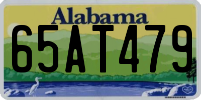 AL license plate 65AT479