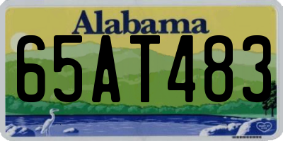 AL license plate 65AT483