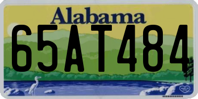 AL license plate 65AT484