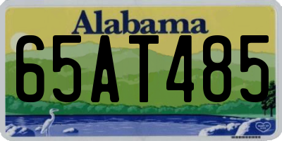 AL license plate 65AT485