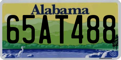 AL license plate 65AT488