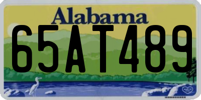 AL license plate 65AT489